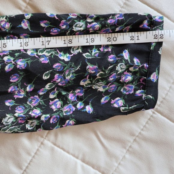 Black and Blue Lavanda Moody Floral Print Long Sleeve Dress - Picture 7 of 9